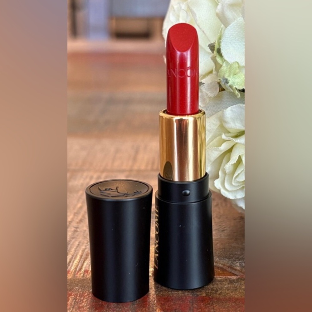 Lancôme L'Absolu Rouge Cream Lipstick - Color: 196 French Touch (Warm Red) NEW - Picture 2 of 5